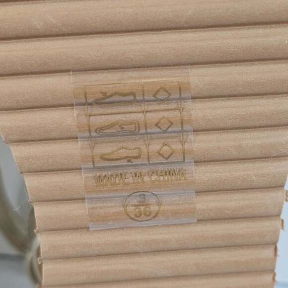 Pretty Little Thing Metallic Gold Boho Cottagecore Platform Chunky Sandals 3/36 - Picture 14 of 15